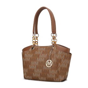 MKF Collection Cameron Tote Women's Bag by Mia K (Material: Vegan Leather, Color: Tan)