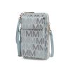 MKF Collection Cossetta Cell Phone Crossbody Wristlet Handbag Vegan Leather Versatile Multi-Use Phone Holder by Mia K