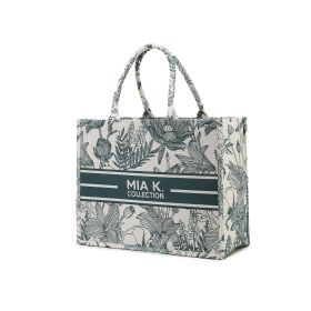 MKF Collection Adorabella Tote Bag Elegant with Versatile and Luxe Gold Accents by Mia K (Material: Vegan Leather, Color: Green)