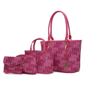 MKF Collection Alexy M Signature Four PCS Set by Mia k (Material: Polycarbonate, Color: Fuchsia)