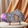 1pc Unique Amethyst Agate Slice - Home & Office Desktop Decoration, Crystal Collection, Perfect Gift for Crystal Lovers