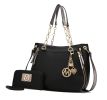 MKF Collection Lina Tote Handbag with Wristlet Wallet Vegan Leather Crossover Women's Purse by Mia K