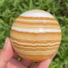 1pc Orange Calcite Crystal Ball, Yellow Calcite Sphere, Accessories suitable for banquets and tables - are a good choice for gifts to elders