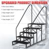 Hot Tub Steps Outdoor, 2 RV Steps with Handrail, Portable RV Stairs 3 Step, Heavy Duty Truck Camper Steps Ladders for Travel Trailers, 5th Wheel
