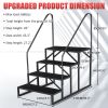 Hot Tub Steps Outdoor, 2 RV Steps with Handrail, Portable RV Stairs 3 Step, Heavy Duty Truck Camper Steps Ladders for Travel Trailers, 5th Wheel