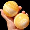 1pc Orange Calcite Crystal Ball, Yellow Calcite Sphere, Accessories suitable for banquets and tables - are a good choice for gifts to elders