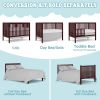 Baby Crib 5-in-1 Convertible,   Non-Toxic Finish, Simplistic Nursery Furniture