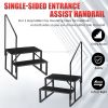Hot Tub Steps Outdoor, 2 RV Steps with Handrail, Portable RV Stairs 3 Step, Heavy Duty Truck Camper Steps Ladders for Travel Trailers, 5th Wheel