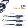 Adjustable High - quality Reflective print leash set  Durable Waterproof No - tangle Night walks Morning jogs Camping adventures Beach outings