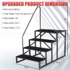 Hot Tub Steps Outdoor, 2 RV Steps with Handrail, Portable RV Stairs 3 Step, Heavy Duty Truck Camper Steps Ladders for Travel Trailers, 5th Wheel