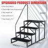Hot Tub Steps Outdoor, 2 RV Steps with Handrail, Portable RV Stairs 3 Step, Heavy Duty Truck Camper Steps Ladders for Travel Trailers, 5th Wheel
