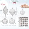 16PCS Shatterproof Christmas Ball Ornaments Set