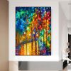 100% Handmade  thick knife landscape modern nordic artwork oil painting for office living room decoration