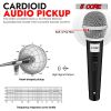 5 CORE Microphone Dynamic Vocal Handheld Mic Cardioid Unidirectional Microfono w On Off Switch + XLR Audio Cable for Singing Karaoke Public Speaking &